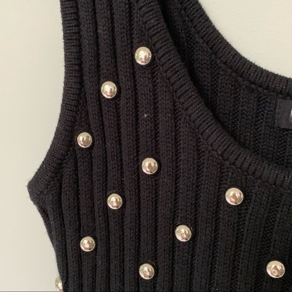 NBD Willow Black Studded Sleeveless Dress - Picture 4 of 6